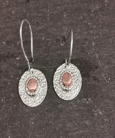 earrings on blackslate - handmade sterling silver earrings