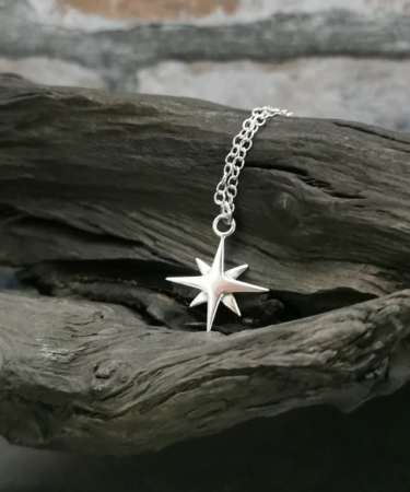 Handmade Sterling Silver Northern Star Necklace - Northern Star Necklace